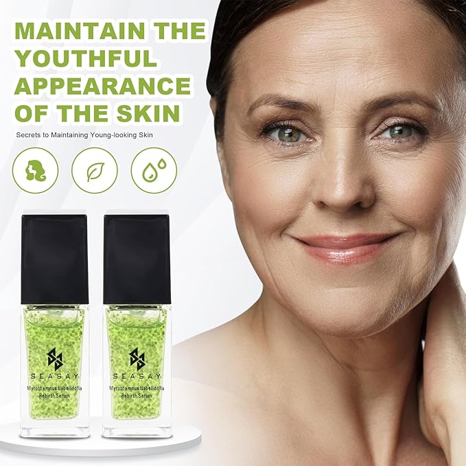 SEASAM Myrothamnus Flabellifolius Rebirth Serum - Premium Revitalizing Green key Essence for Anti-Aging & Repair Plant Extract (30ml)