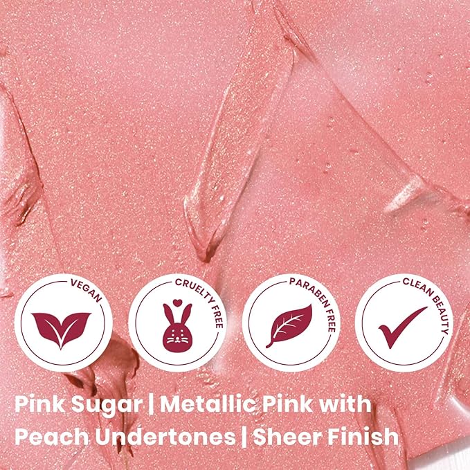 True + Luscious Super Moisture Lipstick – Clean, Vegan and Cruelty Free – Lasting Hydration for Dry Lips with a Sheer Finish – Pink Sugar