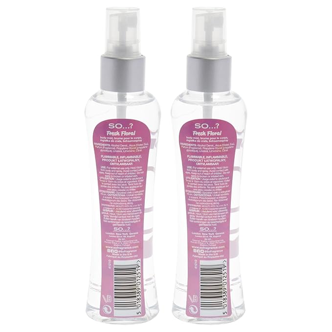 So...? Fresh Floral Body Mist for Women - 3.5 oz Body Mist - Pack of 2
