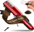 Split-Ender Pro 2 - Original Professional Beauty Tool - Cordless Split End Hair Trimmer for Damaged, Dry, Brittle, Frizzy, Curly or Straight Hair (Red)