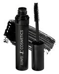 Juwel Cosmetics Onyx Black, Volumizing and Lengthening Mascara, Long-Wear Waterproof Mascara with Carnauba Wax and Beeswax, pH Balanced for Sensitive Eyes, Paraben-free, 10ml