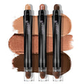 Coral Island Eyeshadow Stick 3PCS Makeup Set, Metallic Shimmer Matte Cream Eye Shadow Eyeliner Brightener Pencil Crayon - J2 Coral Island