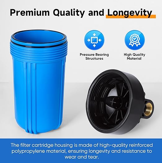 PUREPLUS 2-Stage Whole House Water Filtration System, Heavy Metals, PP Sediment - Image 6