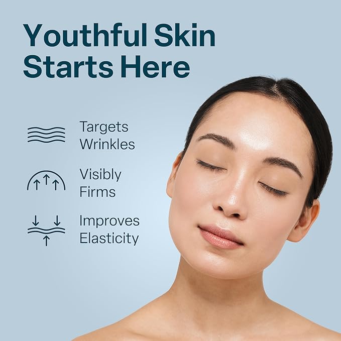 QRxLabs Peptide Complex Face Serum - 1 Fl Oz Unscented Gel - Collagen Booster & Hyaluronic Acid with Chamomile Extract for Skin Care, Peptide Booster & Tightening