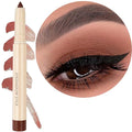 Eyeshadow Makeup, Waterproof Hypoallergenic Long Lasting Eye Liner, Highlighter Matte Cream Eye Shadow Stick, Glitter Primer Palette Shimmer Eyeliner Pen, Cocoa Matte