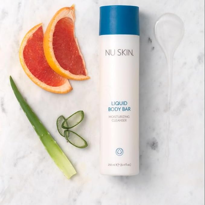 Nu Skin Liquid Body Bar | Moisturizing Cleanser for Soft, Refreshed Skin | Gentle Body Wash with Light, Invigorating Fragrance | 8.4 oz | 2 Pack