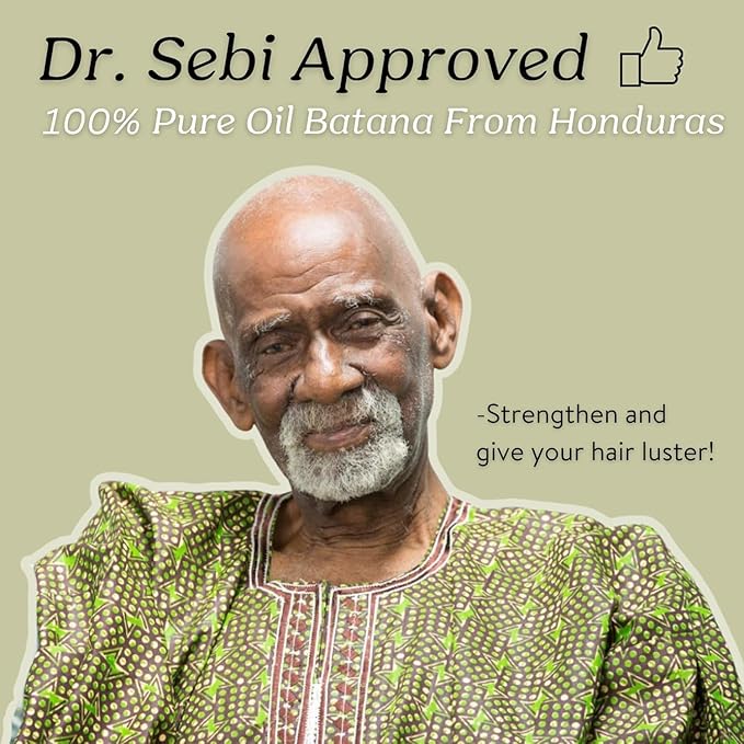 Batana Oil for Hair Strength, 100% Pure & Natural from Honduras, Promotes Hair Wellness for Men & Women