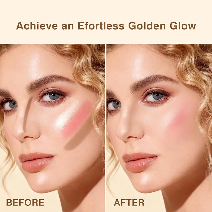 3Pcs Cream Contour Sticks, Shades with Highlighter & Bronzer & Blush, Makeup Kit for Sculpt the Cheeks Long Lasting Dewy & Matte Finish Lightweight Face Contouring Pen LIGHT MEDIUM (SET-A)