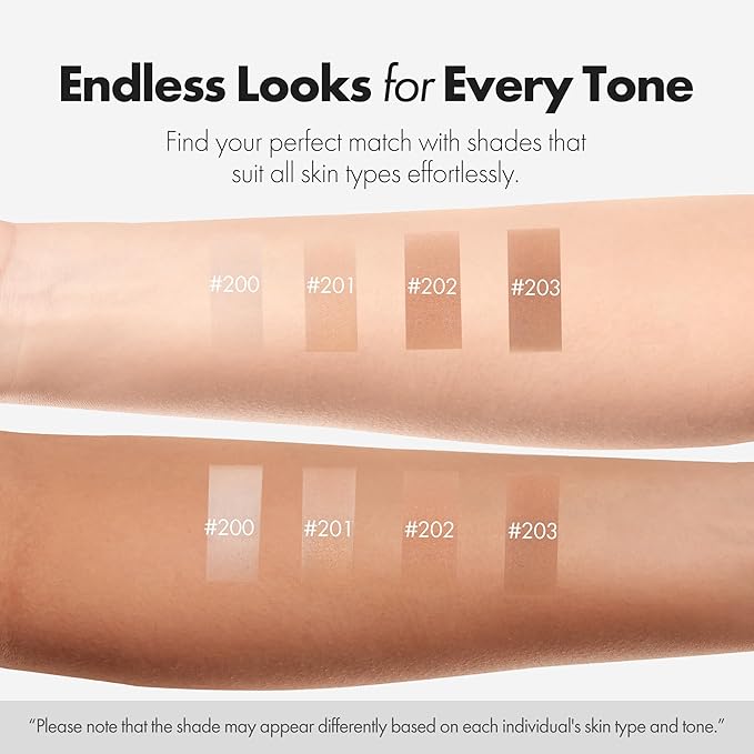 Blanc Cover Cream Stick V White - Korean Color-Changing Foundation Stick with Volufiline - Medium to Full Coverage Dewy Finish Base Makeup - Dual-Ended with Detachable Brush (202 Natural)