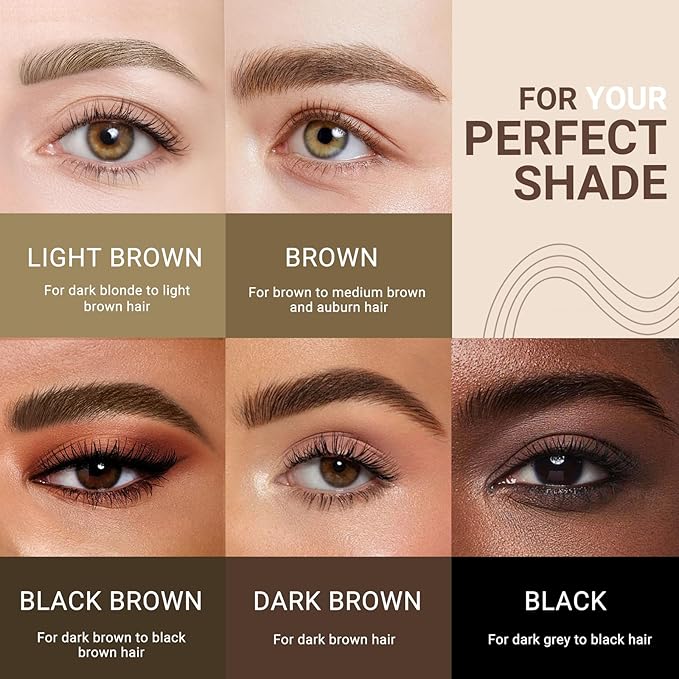 iMethod eyebrow pen - Microblading eyebrow pen, eyebrow pencil with a Micro 4-Fork Tip for Natural Hair-Like Brows, Long-Lasting Eye Brow Pencils for Women, Waterproof, Brown