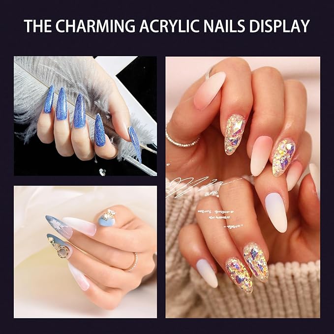 Acrylic Nail Art Brush Size 14, 100% Pure Kolinsky Hair Oval Nail Brush for Acrylic Application, Professional Nail Extension Manicure Tool Striping Nail Drawing Pen for DIY Home Salon