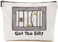Funny Goose Pun Makeup Bag, Funny Gifts Cosmetic Bag, Goose Gifts Travel Organizer Animal Humor Zipper Pouch Graduation Birthday Friendship Gifts for Women Coworker Best Friend Sister