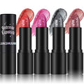 Jolilab Sparkling Lip Gloss Long Lasting Waterproof Moisturizer Lip Balm Glitter Shimmer Metallic Lipstick, Diamond Shiny Lipstick for Women Girls, Non-sticky