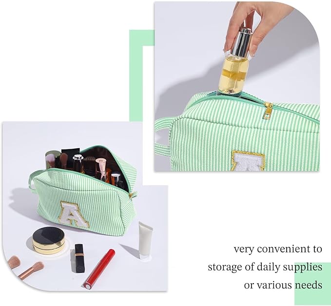 YOOLIFE Teacher Appreciation Gifts - Personalized Monogram Makeup Bags for Women