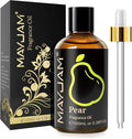 MAYJAM 100ML/3.38FL.OZ Pear Fragrance Oils with Glass Dropper, Essential Oils for Diffusers for Home, Long Lasting Scented Oils for Diffusers Soap Candle Making