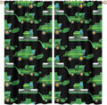 Kids Agriculture Machine Window Curtains, Farm Equipment Tractors Transport by SHElifestyle