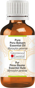 Greenwood Essential Peru Balsam Essential Oil (Myroxylon pereirae) Pure | Viscous Texture | Rich Aroma | Unisex | All Skin Types |Natural Extract Steam Distilled 30ml (1 oz)