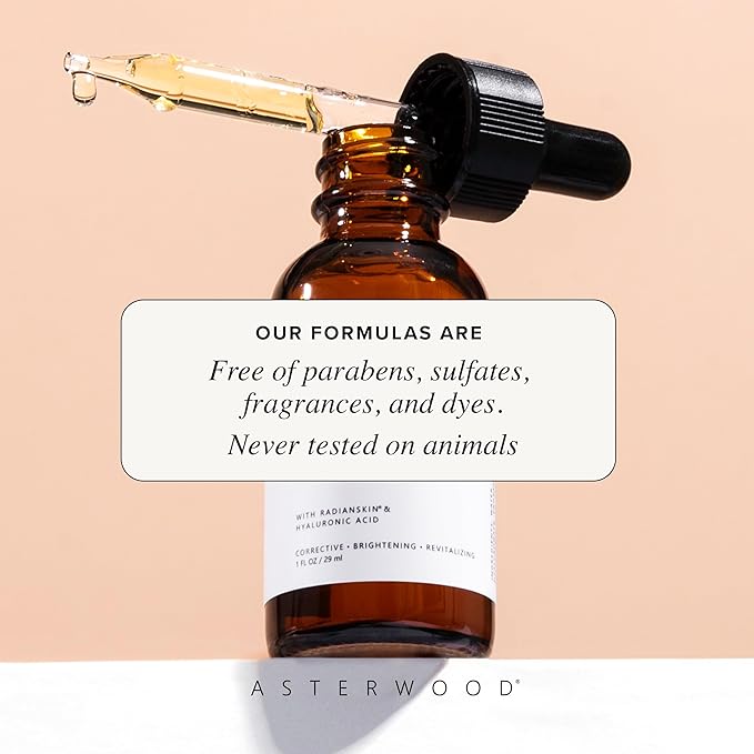 Asterwood Dark Spot Corrector for Face Serum - with Radianskin - with Tranexamic Acid, Kojic Acid, Glycolic Acid, & Salicylic Acid - 1 Fl Oz