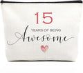 Awesome 15th Birthday Makeup Bag for Girls - Inspirational Gift for 15 Year Olds