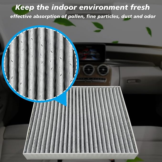 2PCS Cabin Engine Air Filter Kits JM802 JM2205 Fits - Image 3