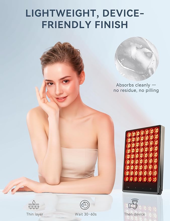 Red Light Therapy Serum for Face – Activation & Hydration Booster for LED Mask, Microcurrent & Facial Devices – Hyaluronic Acid, Green Tea, Niacinamide, Centella & Aloe – 1.01 fl.oz * 2