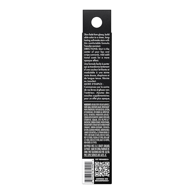 e.l.f. Glossy Lip Stain, Long-Lasting, Lightweight Lip Stain For A Sheer Pop Of Color & Subtle Gloss Finish, Vegan & Cruelty-Free, Polished Peach
