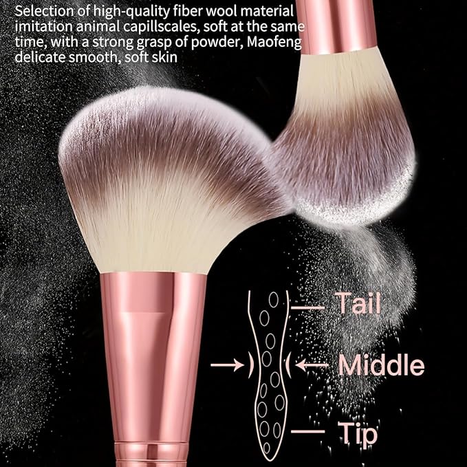 70Pcs Pink Makeup Brushes Set Professional Makeup Kit Multi-functional Makeup Tool Set with Case Facial Makeup Accessories, Foundation Makeup Brush Kit Eye and Face Make up Brushes & Tools