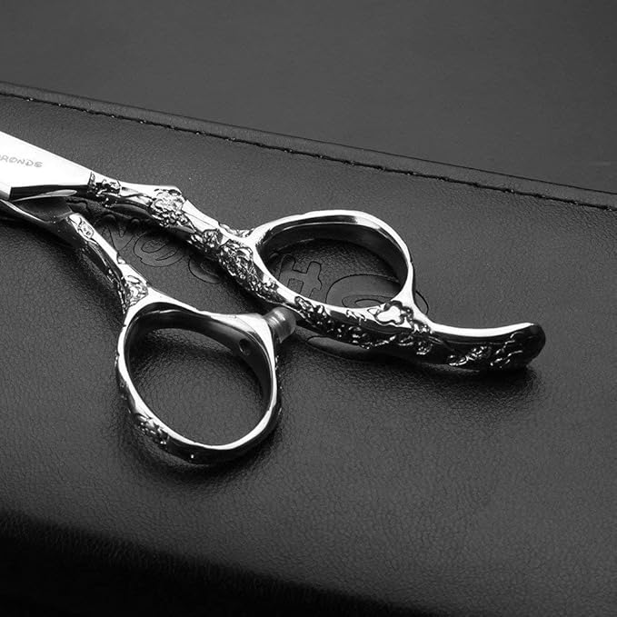 6/7/8 inch Personalized Rose Print Hair Clipper Set (Scissors Set) (7 inch-3pc-A)