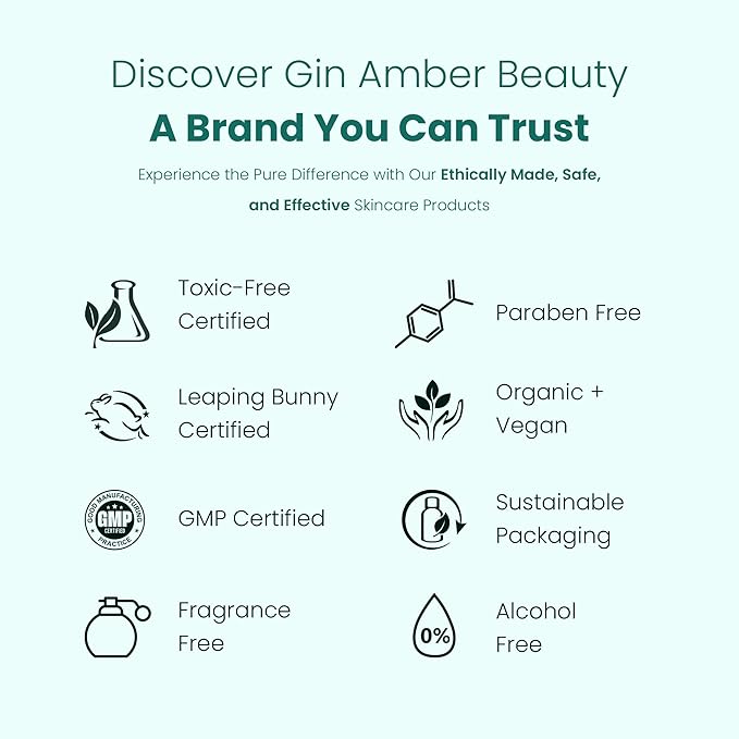 Gin Amber Beauty - Pack of 4 Serums (1 fl oz - 30 ml)