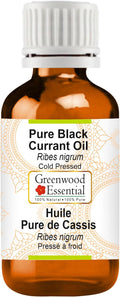 Greenwood Essential Pure Black Currant Oil (Ribes nigrum) Cold Pressed 15ml (0.50 oz)
