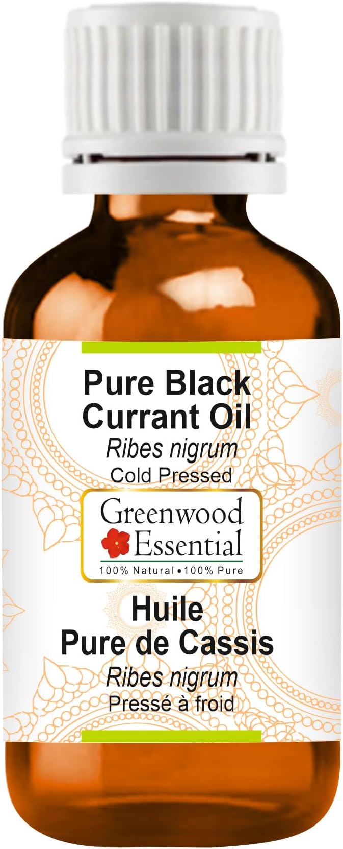 Greenwood Essential Pure Black Currant Oil (Ribes nigrum) Cold Pressed 30ml (1 oz)