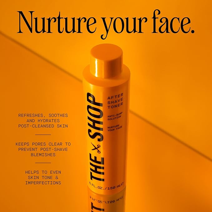 The Shop by Lebron James Men's Aftershave Toner, Anti-Bump Solution, Witch Hazel & Gentle Acids, Soothes Post-Shave Irritation, Prevents Ingrown Hairs, Refreshing Eucalyptus Scent, 5 Fl Oz