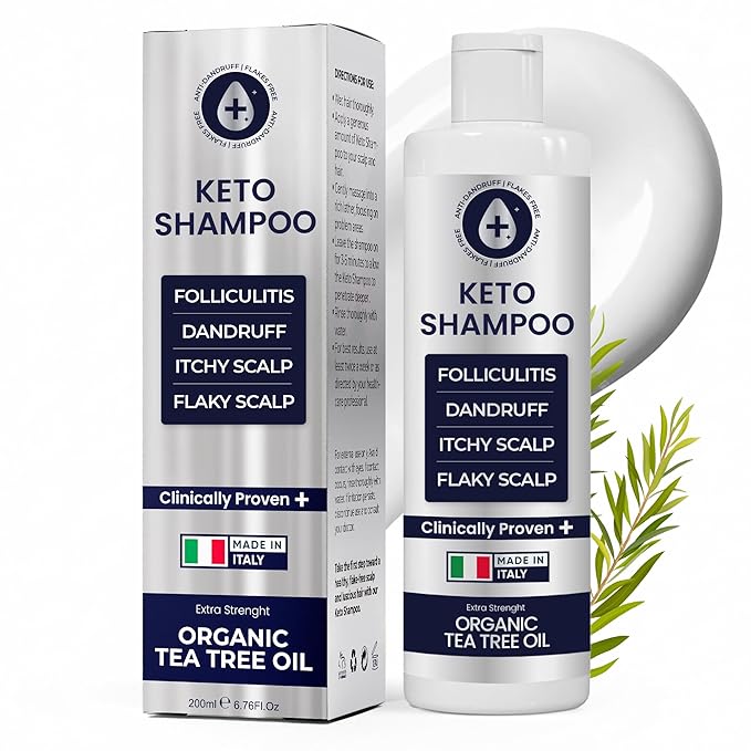 Flakes Shampoo Anti Dandruff - Medicated shampoo for Dandruff, Psoriasis, Seborrheic Dermatitis & Folliculitis Treatment - Anti Fungal Solution for Itchy, Flaky & Dry Scalp - 200ml