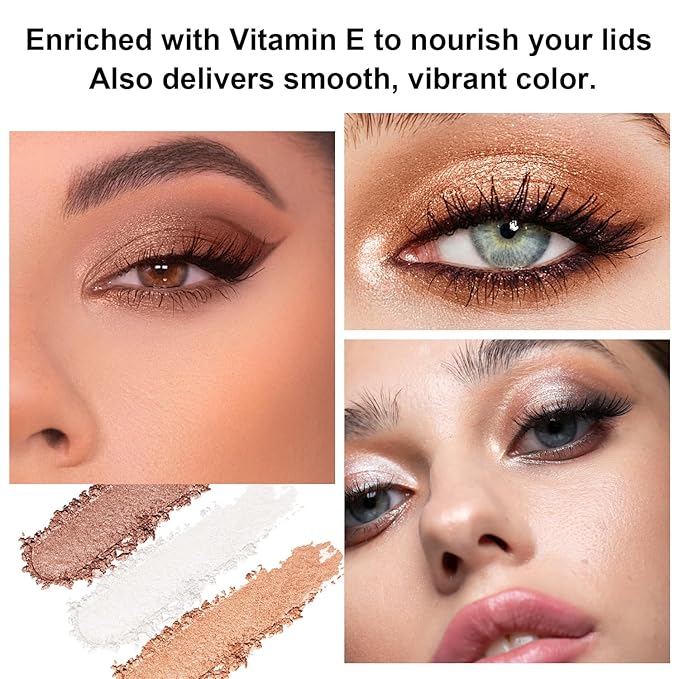 4Pcs Eyeshadow Stick, Eye Brightener Stick, Shimmer Creamy Eye Shadow Makeup, Waterproof Long Lasting Glitter Highlighter Eye Liner Pencil (4PCS A)