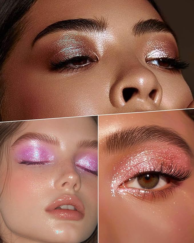 Chameleon Single Eyeshadow,Soft Pink-White,Pressed Powder,High Pigment,Smudge-Proof, Smooth Blend, All-Day Wear,Square Pan,Fits Magnetic Palettes(Opal Kiss)