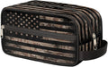 Travel Toiletry Bag for Women Men Vintage Usa American Flag Lightweight Cosmetic Makeup Bag Organizer Waterproof Shaving Bag Dopp Kit with Large Capacity for Toiletries and Shaving Accessories