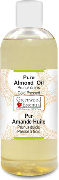 Greenwood Essential Pure Almond Oil (Prunus dulcis) Cold Pressed 200ml (6.76 oz)