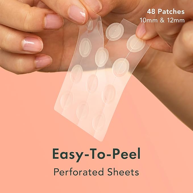 Rael Pimple Patches, Miracle Invisible Spot Cover - Hydrocolloid Acne Pimple Patch, Absorbs Zits & Blemish, Korean Skin Care, 2 Sizes (48 Count)