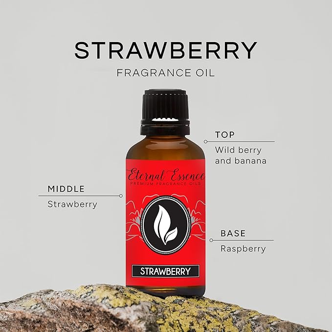Eternal Essence Oils Strawberry 30ml Premium Fragrance Oil - for Candle, Soap Making, Aromatherapy, Diffusers, Home Care, & Humidifiers