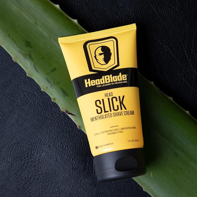 HeadBlade HeadSlick Men's Head & Skull Shaving Cream | No more Nick, Cuts, or Razor Burns | 5 oz (3 Pack)