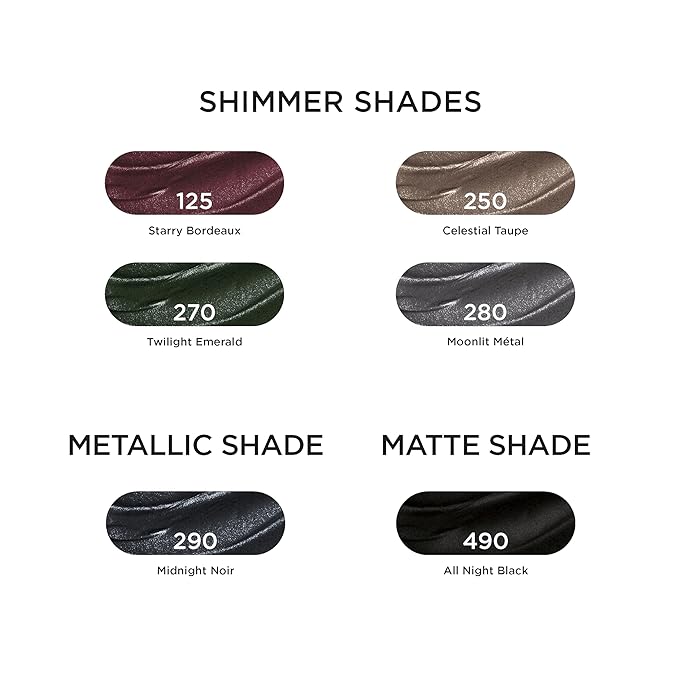 L'Oreal Paris Makeup Le Shadow Stick Eyeshadow, Blendable, Smudge-Resistant, Smokey Cream Eyeshadow, 490 All Night Black