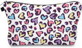 Cute Travel Makeup Bag Cosmetic Bag Small Pouch Gift for Women (Heart)