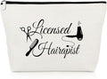 Hair Stylist Gifts Hairdresser Makeup Bag Hairdresser Appreciation Gifts for Hairstylist Coworkers Thank You Travel Bag for Salon Barber Christmas Graduation Present for Hair Stylist Cosmetic Pouch
