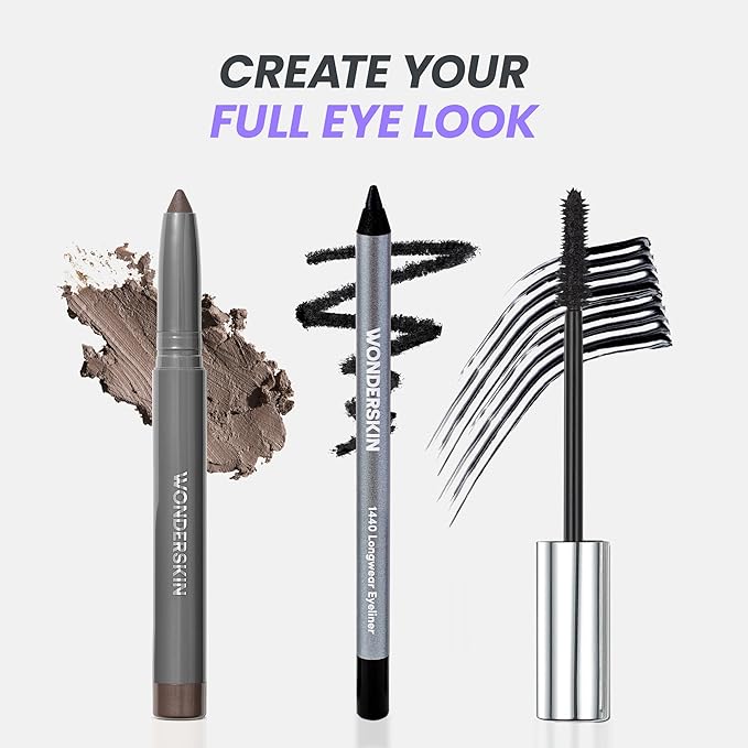 Wonderskin IYKYK Eyeshadow Stick - Longwear Eye Shadow Sticks, Budge-Proof & Waterproof Shimmer Eyeshadow Stick with Built-in Sharpener (Green Smoke)
