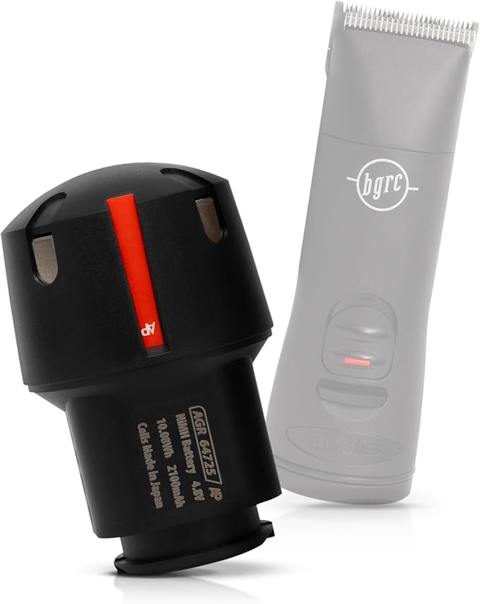 High-Capacity Replacement Battery for Andis PowerGroom AGR and BGR Clippers. NiMH, 2100mAh, Japanese Cells. Compatible with Andis Cordless Clippers: Bgrc. Long-Lasting Power for Andis Bgrc Clippers