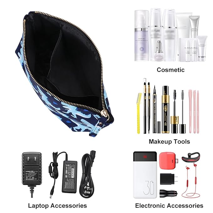 Travel Cosmetic Bag Anti-water Makeup Case Small Pouch Gift Women, Dinosaur
