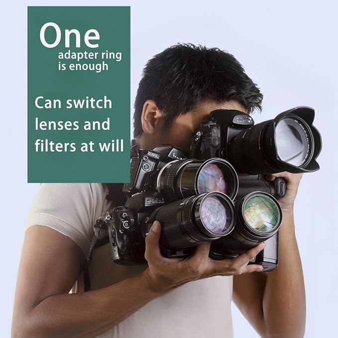 52mm Lens to 58mm Camera Lens Adapter 52mm to 58mm Step Up Ring Adapter Ring - Image 5