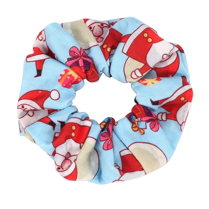 12 PCS Christmas Hair Scrunchies Snowflake Santa Christmas Tree Antlers Elk Snowman Hair Ties Soft Elastic Hair Bands for Women Girls Gifts Ponytail Holders Hair Accessories (12PCS-C-Christmas)