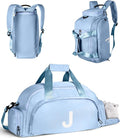 Stylish Gifts for Girls 16-18, Initial Gym Bags with Shoe Compartment, Dance Bag for Girls, Monogram Kid Overnight Bags, Cute Duffle Tote for Women-Perfect for Ballet Sport (Letter J)