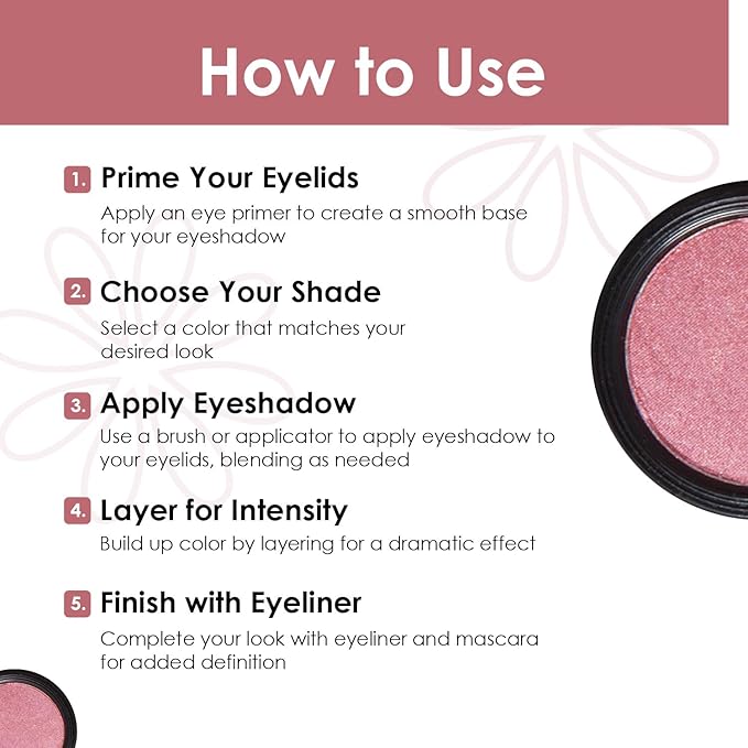 Vera Moore Eyeshadow, Highly Pigmented Eyeshades and Textures, Provide Bold and Lasting Looks, Suitable for Any Event, Easily Blendable Eye Makeup in Multiple Shades. (Dusty Rose)